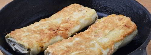 лаваш с сыром на сковороде. Шаг 12