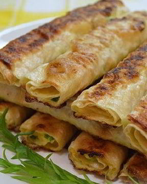 Лаваш с сыром обжаренный