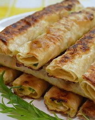 Лаваш с сыром обжаренный