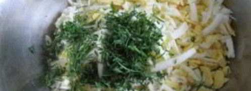 лаваш с сыром, яйцом и зеленью. Шаг 6