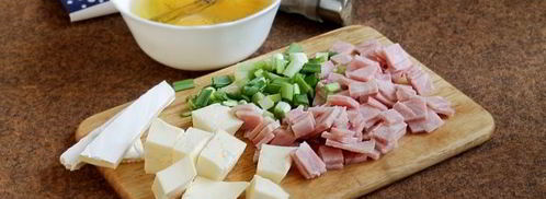 лаваш с ветчиной и яйцом. Шаг 5