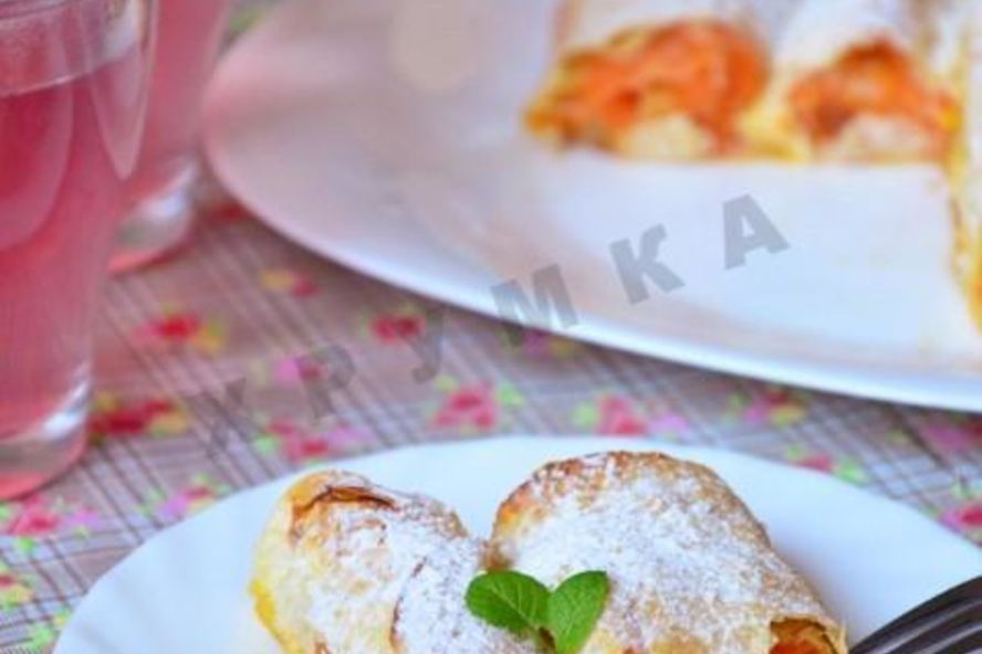 Рецепт вертутов с тыквой из лаваша