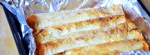 вертуты с тыквой из лаваша. Шаг 11