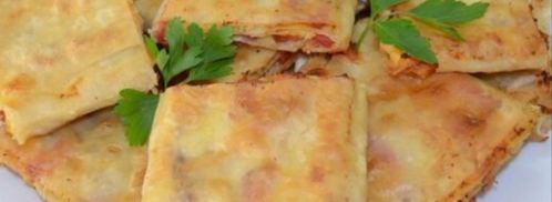 жареный лаваш с начинкой. Шаг 4