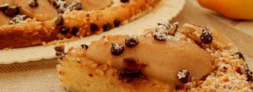 фокачча с грушей, шоколадом и орехами. Шаг 7