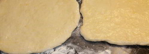 фокачча с сыром и песто из зеленого лука. Шаг 4