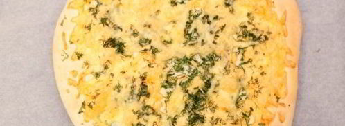 лепешка с сыром и зеленью. Шаг 10