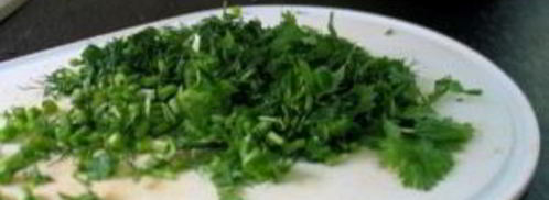 лепешка с травами. Шаг 3