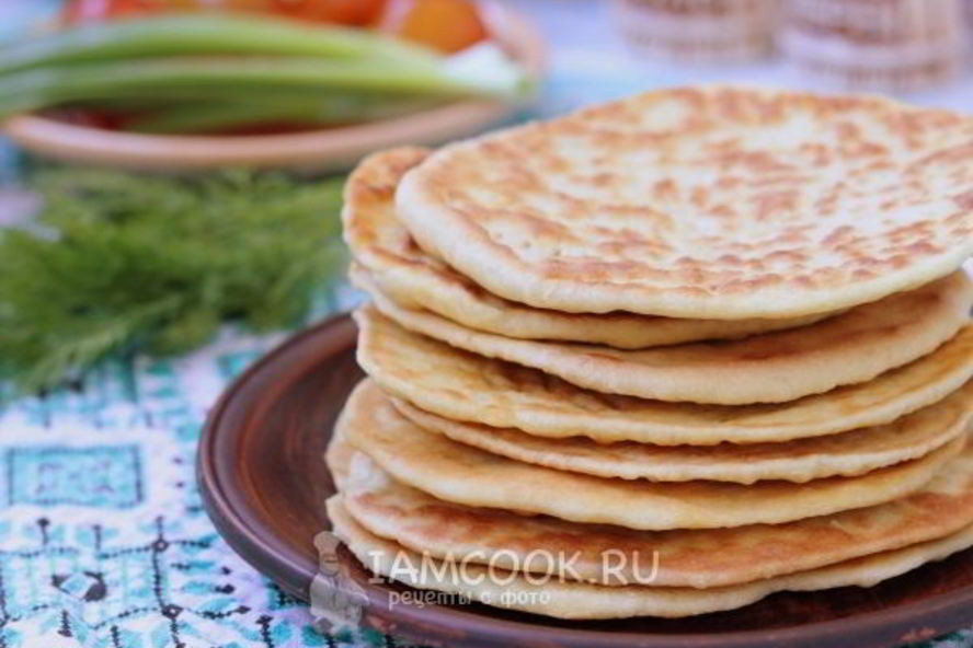 Рецепт лепешек на кислом молоке на сковороде