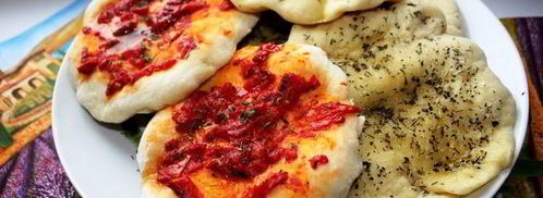 лепешки-питы с прованскими травами и вялеными помидорами. Шаг 13