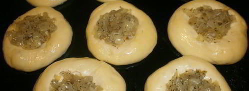 лепешки с луком и маком. Шаг 9