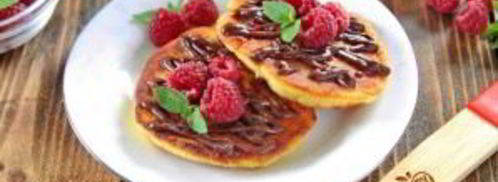 лепешки с малиной и рикоттой. Шаг 9