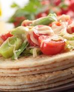 Лепешки с овощами и сыром