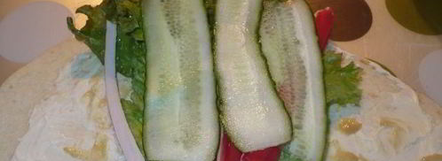 лепешки с салатиком. Шаг 4