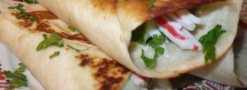 лепешки с салатиком. Шаг 8