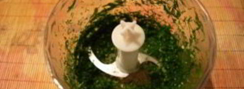 лепешки с зеленью на сковороде. Шаг 5