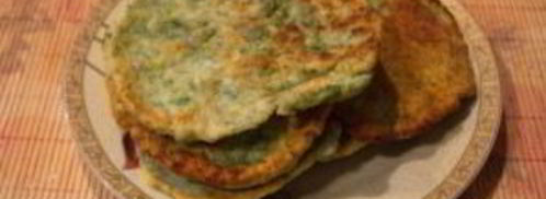 лепешки с зеленью на сковороде. Шаг 10