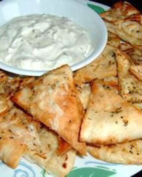 Пита с чесноком