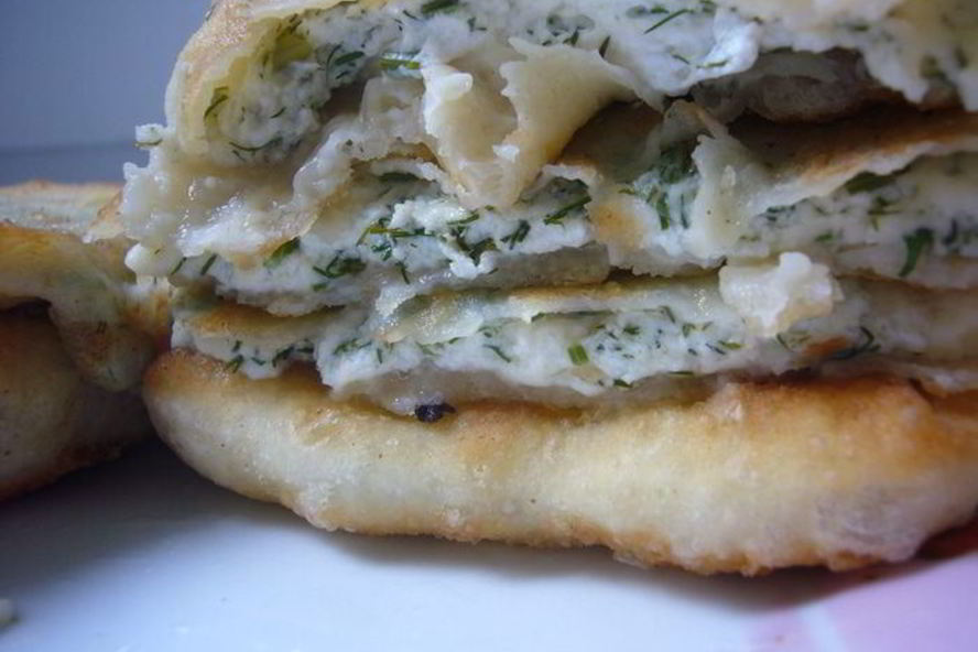 Рецепт питы с риккотой и укропом