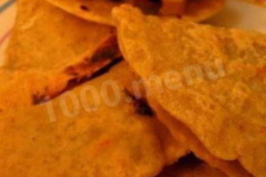 Рецепт рисовых лепешек с начинкой из грибов