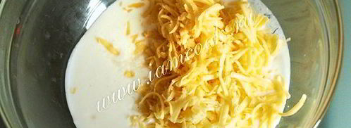 сырные лепешки с ветчиной. Шаг 5