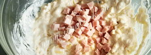 сырные лепешки с ветчиной. Шаг 6