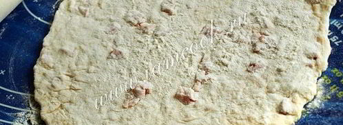 сырные лепешки с ветчиной. Шаг 7