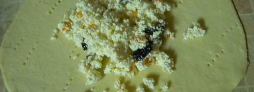 творожные лепешки с творогом и икрой. Шаг 4