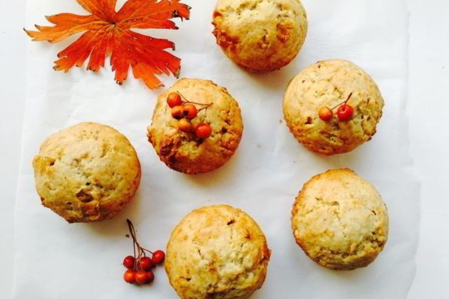 Рецепт банановых маффинов с белым шоколадом