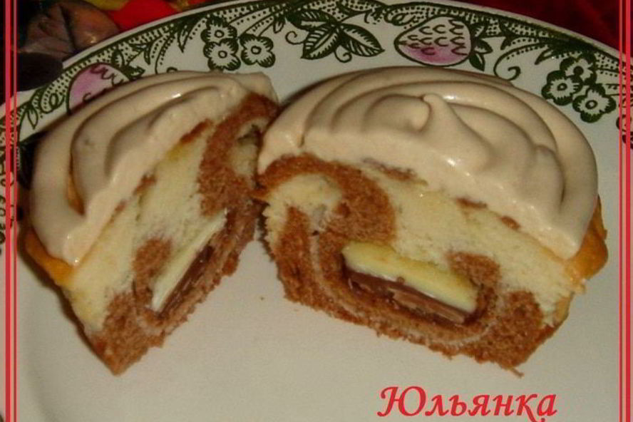 Рецепт маффинов бисквитных с молочно-белым шоколадом