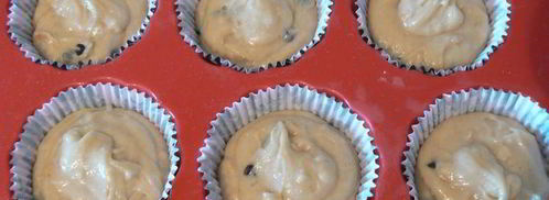 маффины с арахисовой пастой и шоколадными каплями. Шаг 6