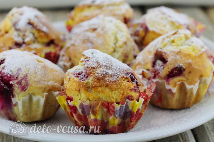 Рецепт маффинов с малиной