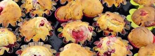 маффины с малиной. Шаг 11