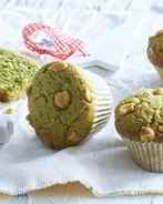 Маффины с матча и белым шоколадом