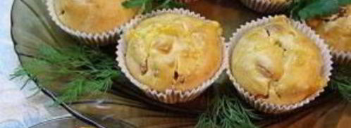 маффины с сыром и колбасой. Шаг 7