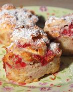 Маффины с зефиром и малиной