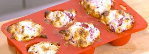 маффины с зефиром и малиной. Шаг 11