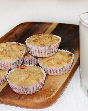 Маффины творожные с бананом