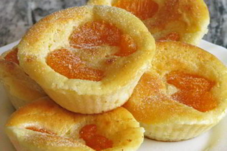 Рецепт мандаринова-творожных маффины