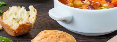 несладкие маффины с оливками и беконом. Шаг 10