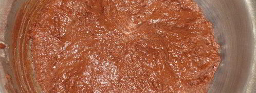 шоколадные маффины с миндалем и сливочным сыром. Шаг 6