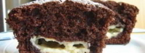 шоколадные маффины с заварным кремом. Шаг 6