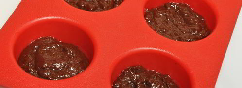 шоколадные заварные маффины. Шаг 11