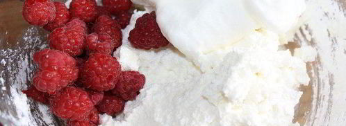 творожные маффины с малиной. Шаг 4