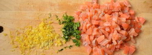 закусочные маффины с семгой. Шаг 4