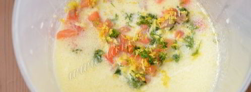 закусочные маффины с семгой. Шаг 7