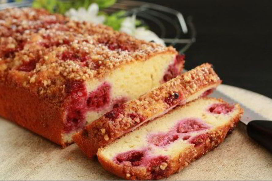 Рецепт малинового манника