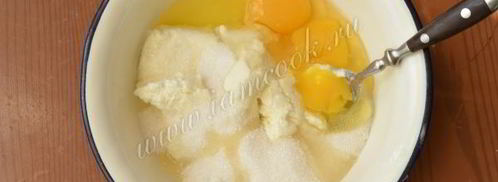 манник на кефире с творогом. Шаг 5