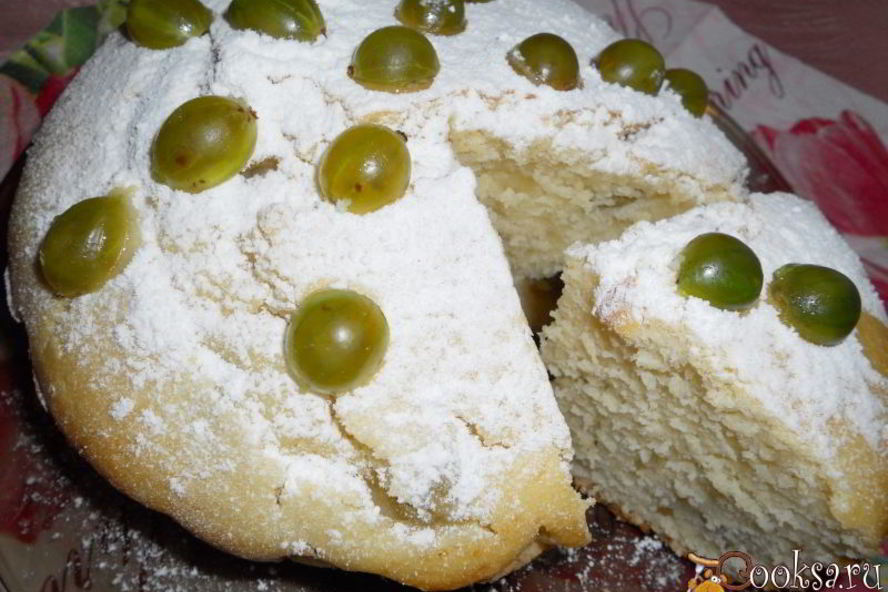 Рецепт манника с крыжовником