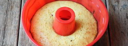 манник с вишней на кефире. Шаг 17